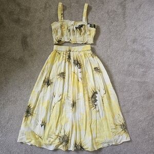 H&M Yellow Floral Dress